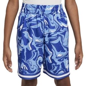 Nike Dri Fit Youth Basketball Shorts Blue Wave Size XL Loose Fit